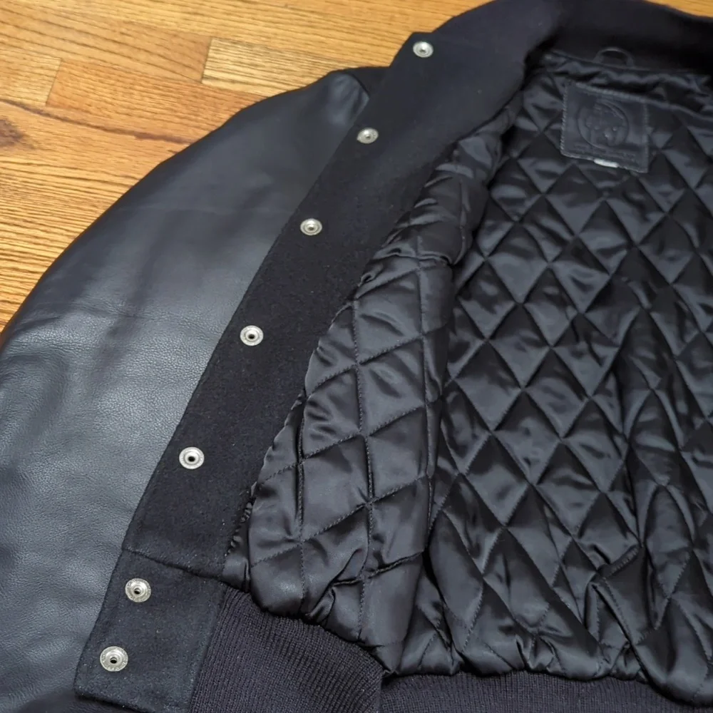 Like New Golden Bear Black Varsity Jacket - Picture 7 of 11
